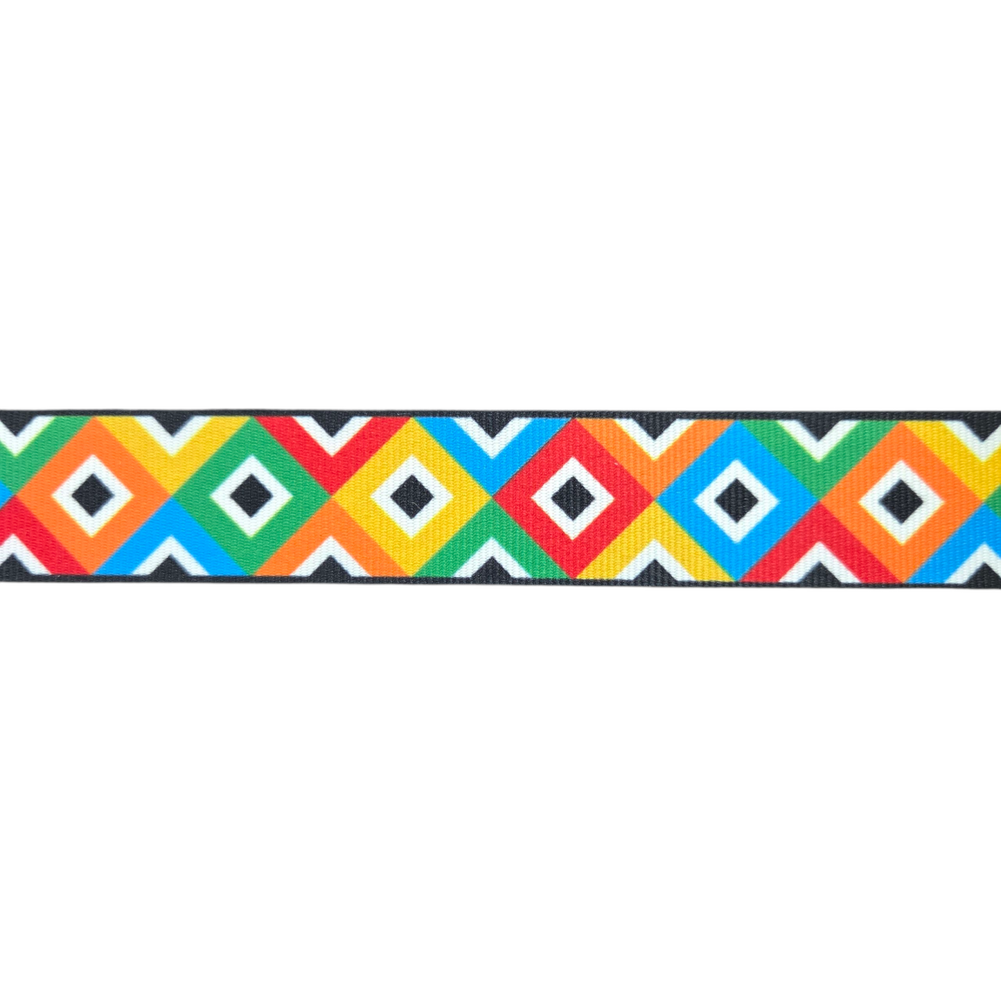 African Inspired Colourful Printed Ribbon 25mm (20 Meter Roll)