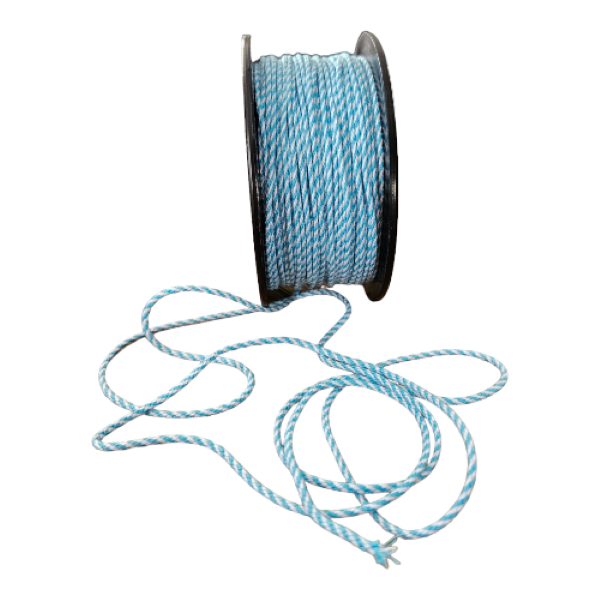 Bakers Twine Baby Blue and White (10 & 75 Meter Roll)