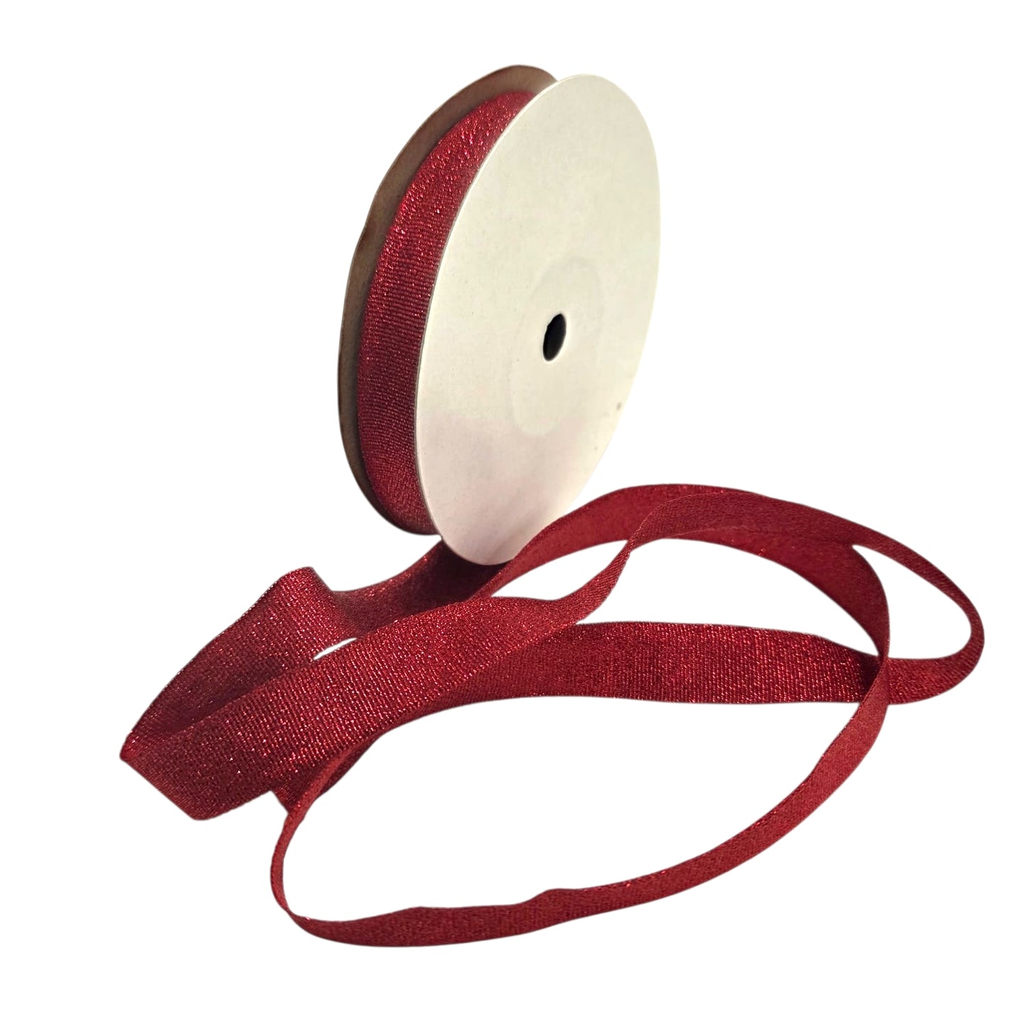 Red Glitter Ribbon 15mm (20 Meter Roll)