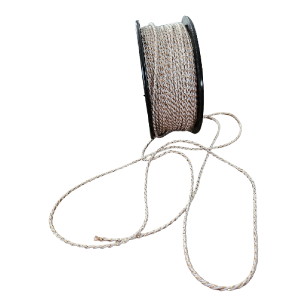 Bakers Twine White and Rose Gold (10 & 75 Meter Roll)