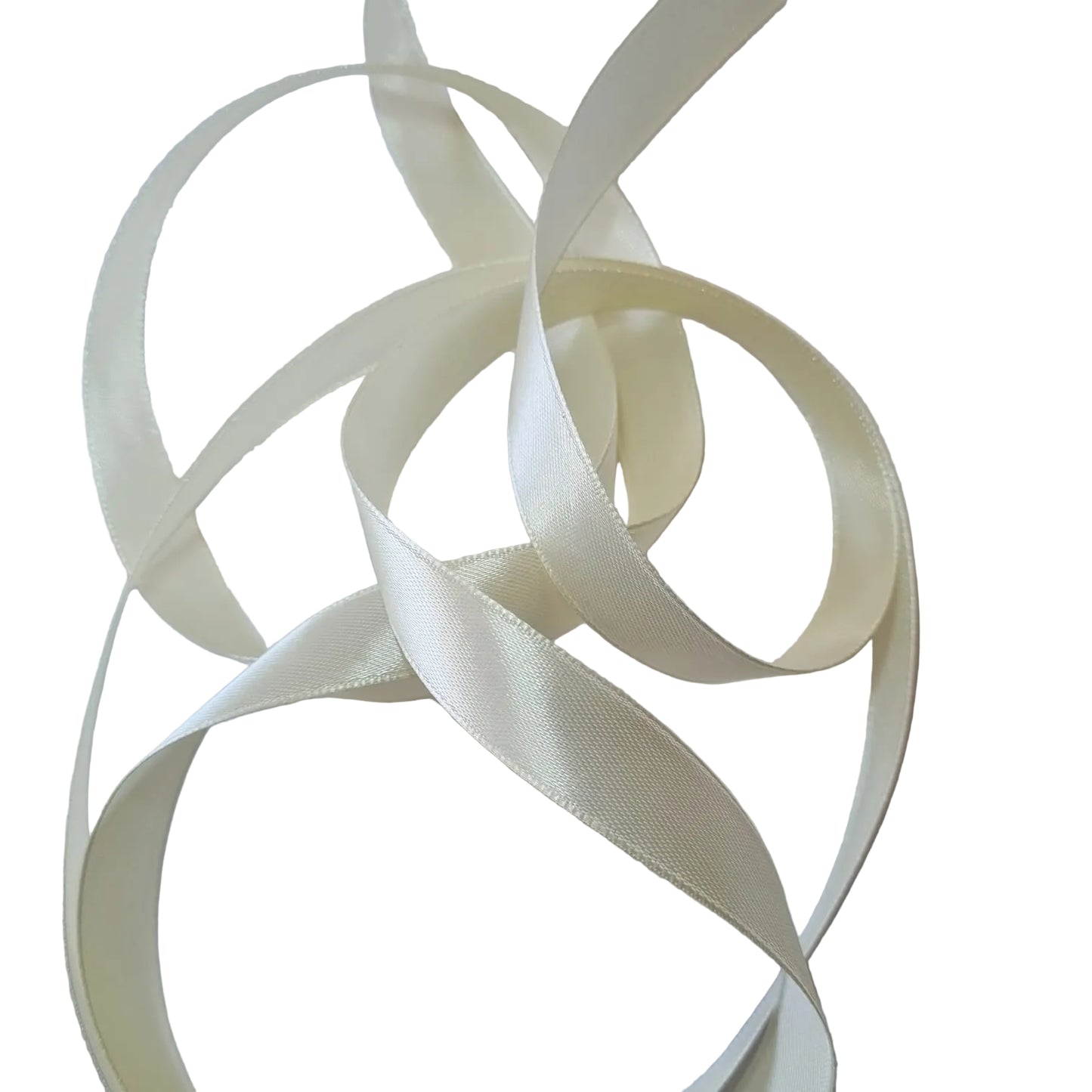 cream coloured satin ribbon