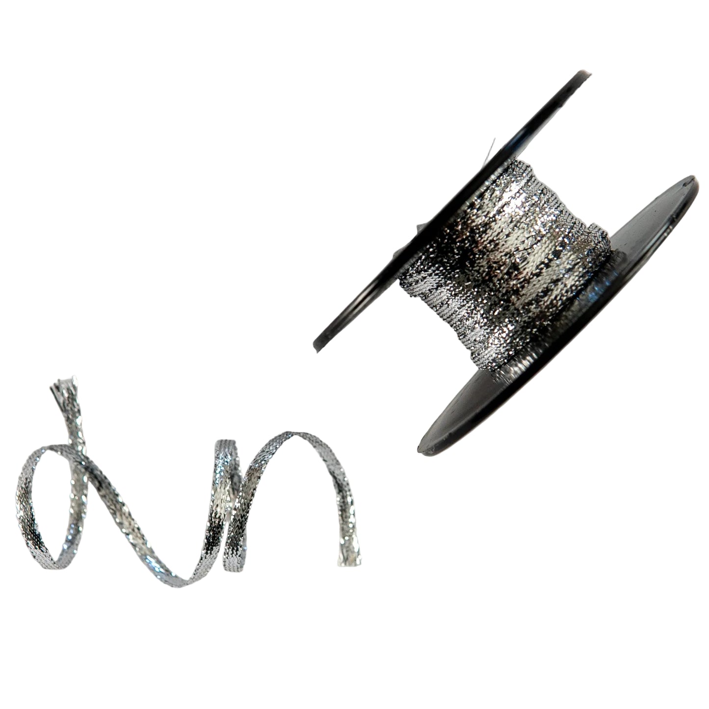 Silver Lurex Flat 3mm 20 Meter