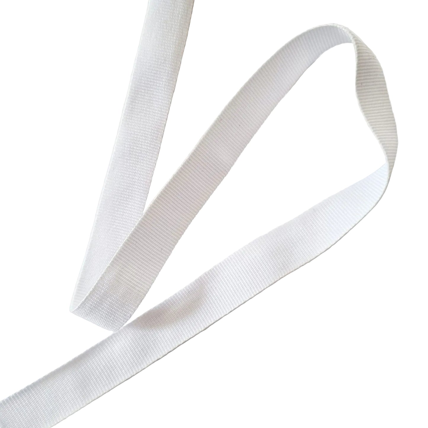 Petersham Ribbon Plain White