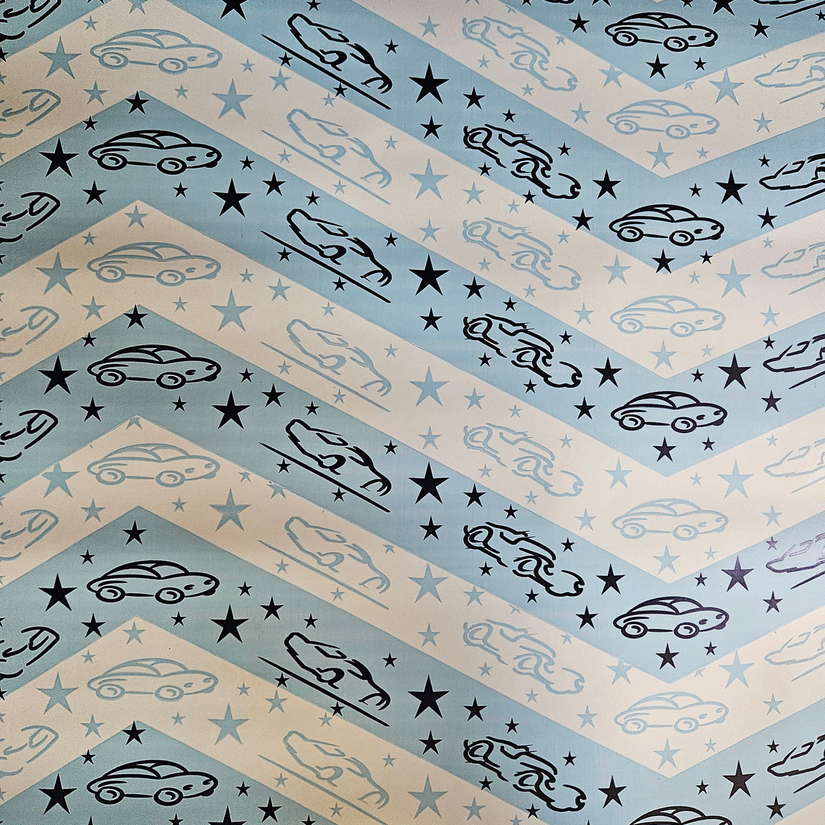Wrapping Paper Blue Cars (10 Meter Roll)