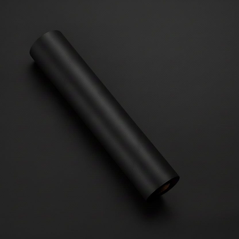 Tissue Paper Roll Plain Black (100 Meter Roll)