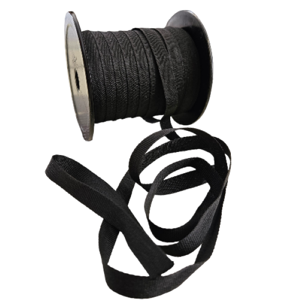 Black Petersham Ribbon. 10mm width.