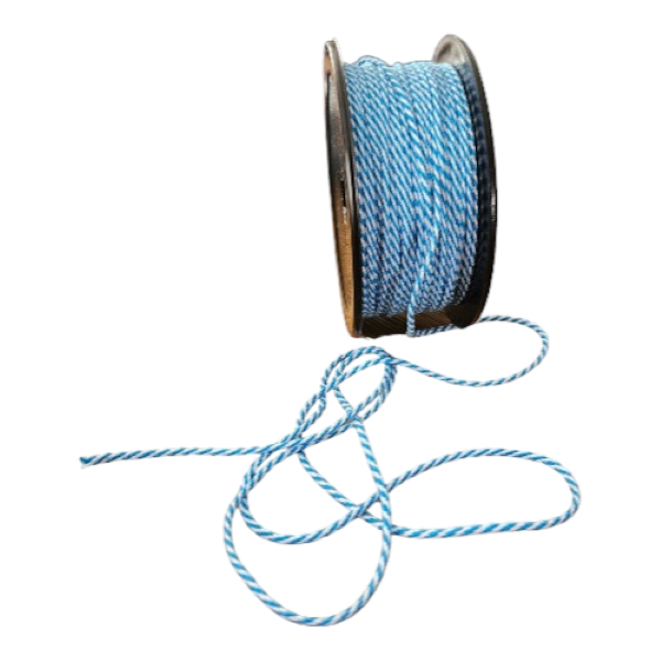 Bakers Twine Fire Blue and White (10 & 75 Meter Roll)