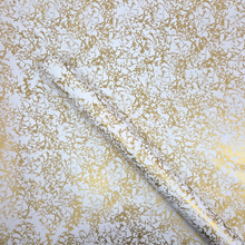 Load image into Gallery viewer, Gold and white marbled patterned paper
