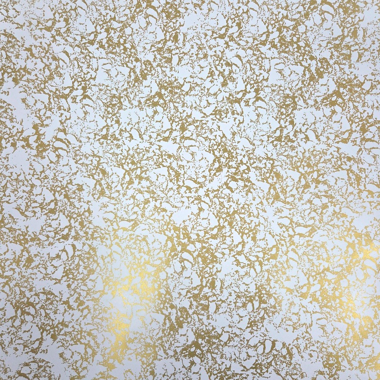 Wrapping Paper Gold Marble on White (10 or 50 Meter Roll)