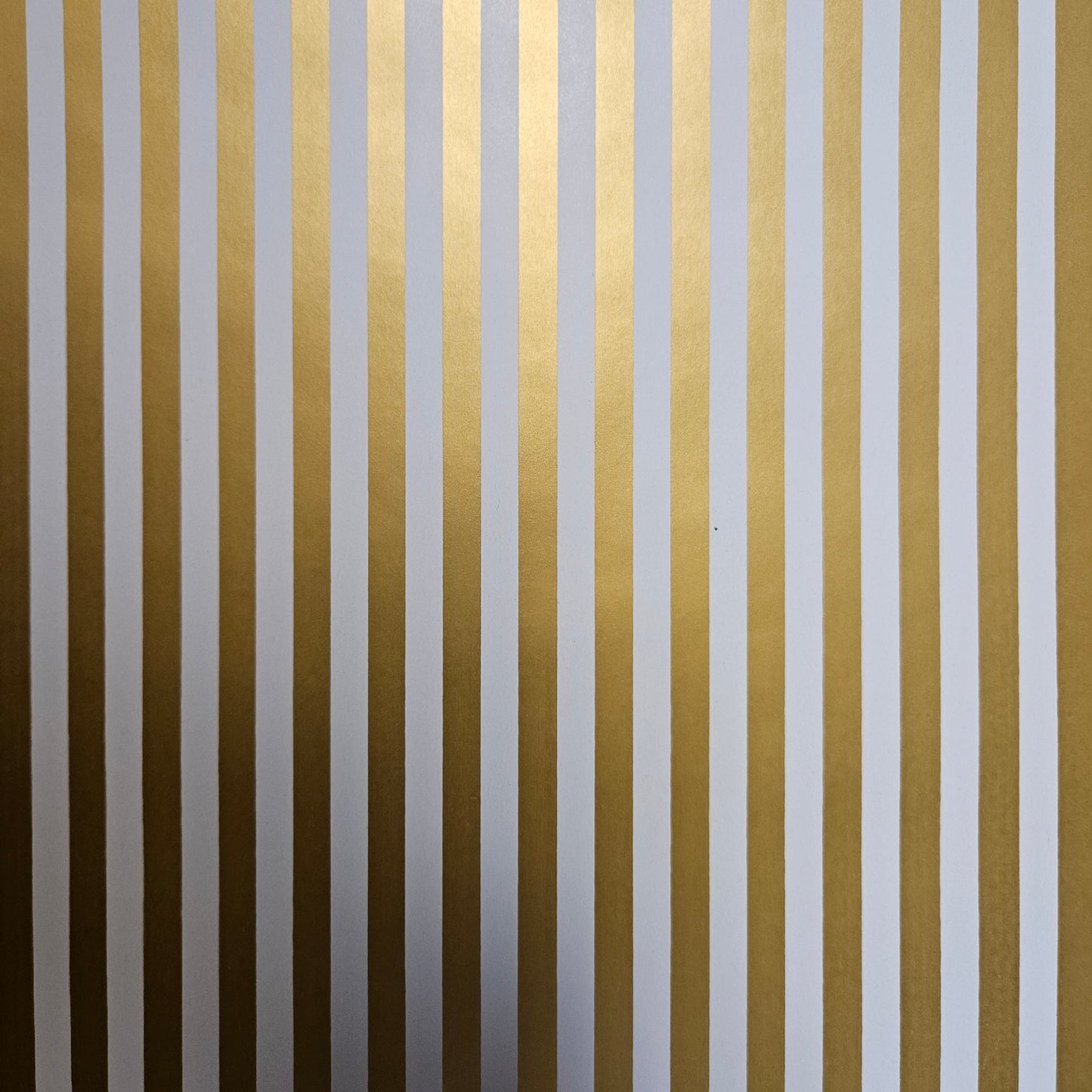 Wrapping Paper Gold and White stripe (10 or 50 Meter Roll)