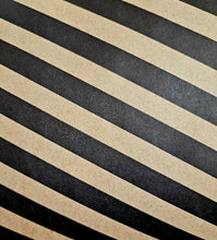 Load image into Gallery viewer, Wrapping Paper Diagonal Stripes on Kraft Pink or Black (10 Meter Roll)
