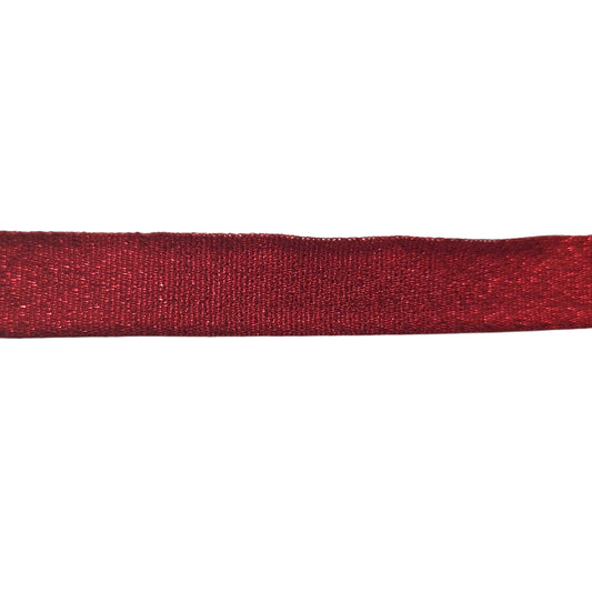 Red Glitter Ribbon 15mm (20 Meter Roll)