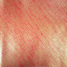 Load image into Gallery viewer, Wrapping Paper Red and Gold Hessian Design (10 Meter Roll)
