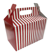 Load image into Gallery viewer, Red and white stripe party box
