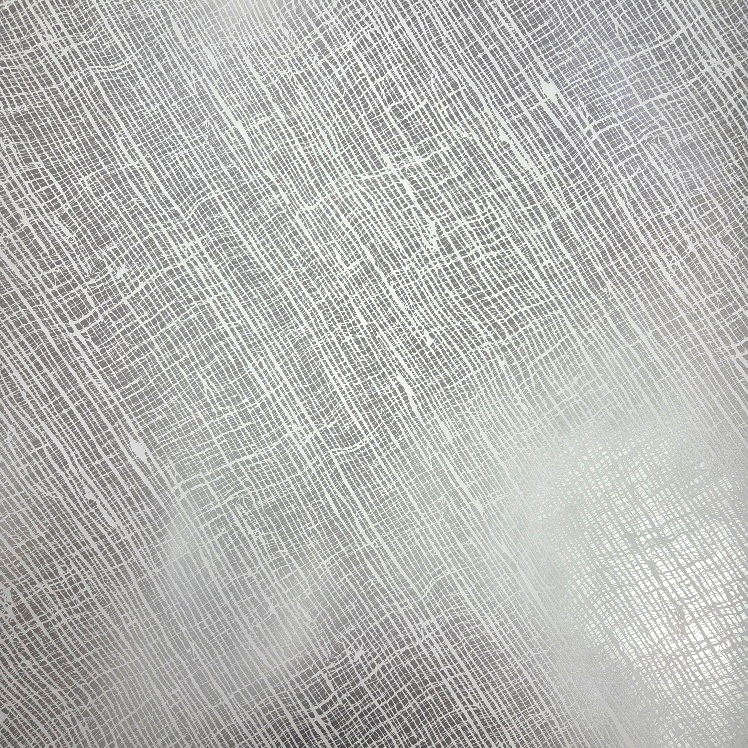 Wrapping Paper Silver and White Hessian Design (10 or 50 Meter Roll)
