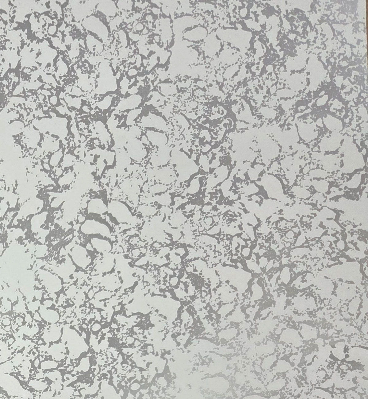 Wrapping Paper Silver Marble on White (10 or 50 Meter Roll)