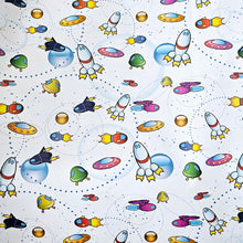 Load image into Gallery viewer, Wrapping Paper Rockets and Spaceships Sheets
