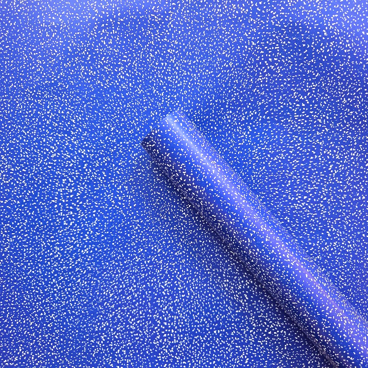 Wrapping Paper White Speckles on Blue (10 or 50 Meter Roll)