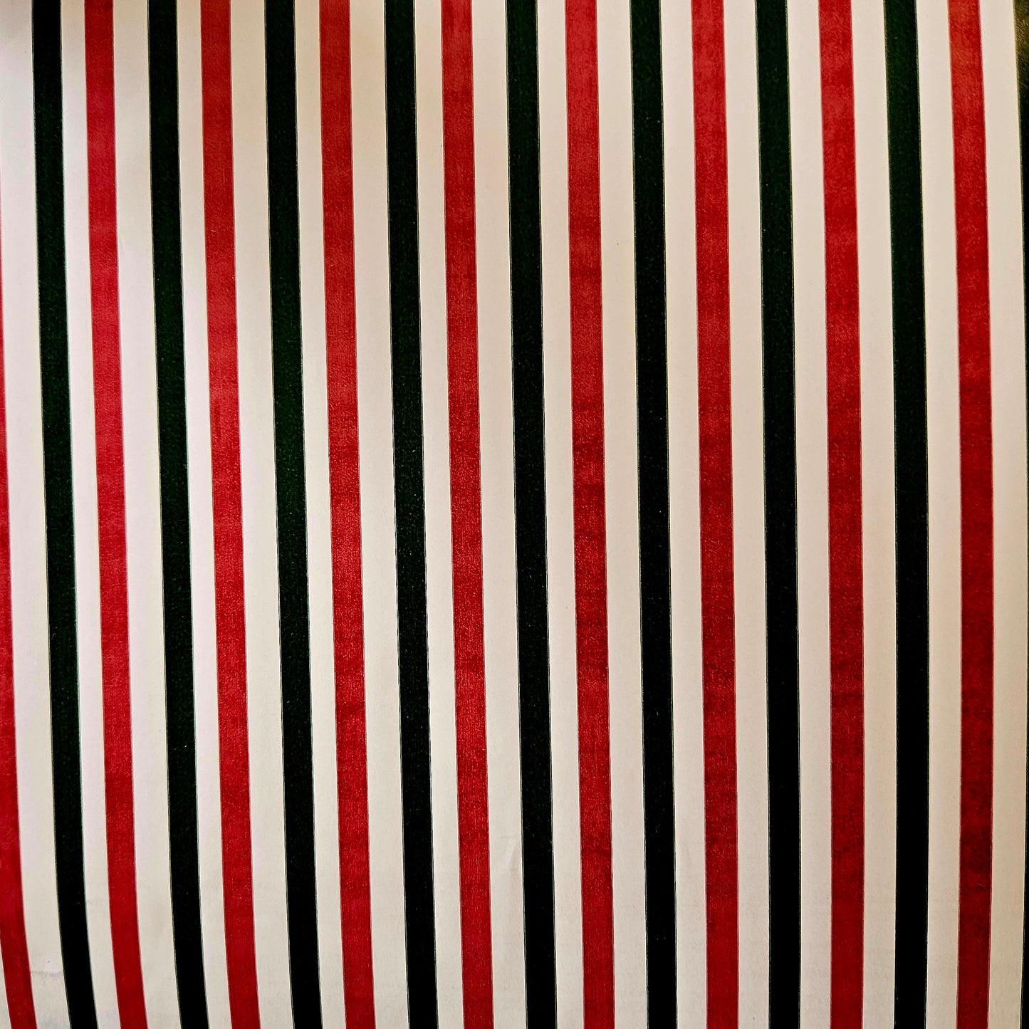 Christmas Wrapping Paper Red, Green, and White Stripes (10 or 50 Meter Roll)