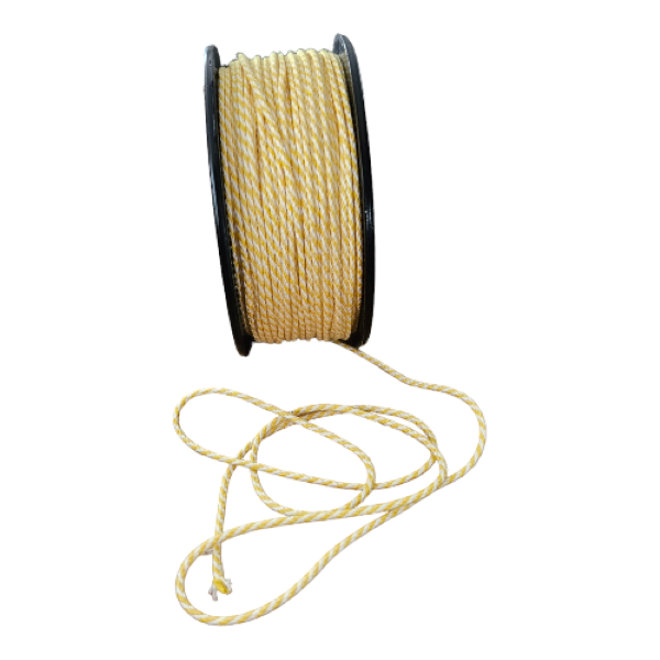 Bakers Twine Yellow and White (10 & 75 Meter Roll)