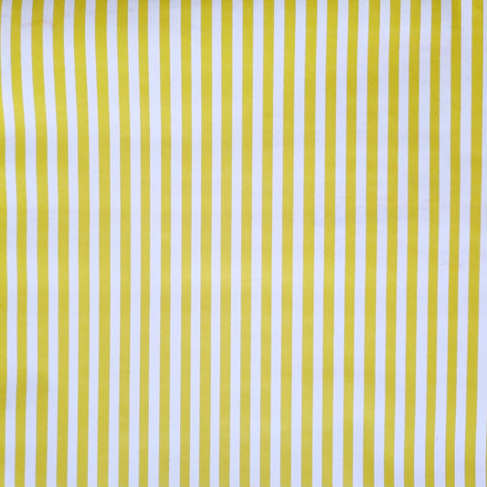 Wrapping Paper Yellow and White Stripe (10 or 50 Meter Roll)