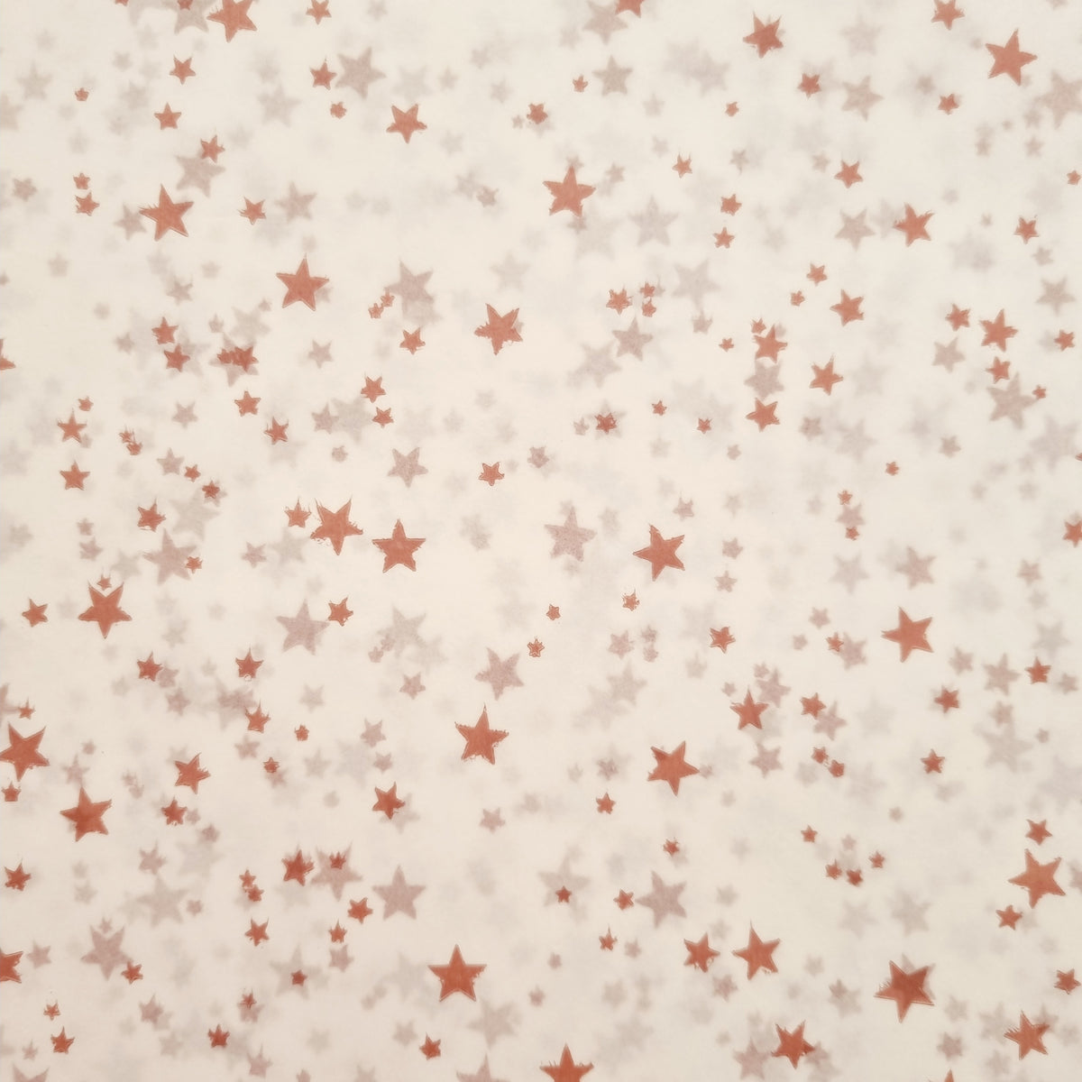 Sheeted Tissue Paper Rose Gold Stars 4 Sheets