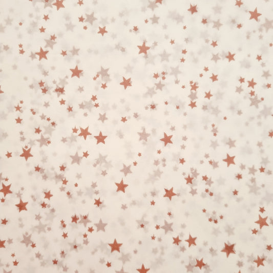 Sheeted Tissue Paper Rose Gold Stars 4 Sheets