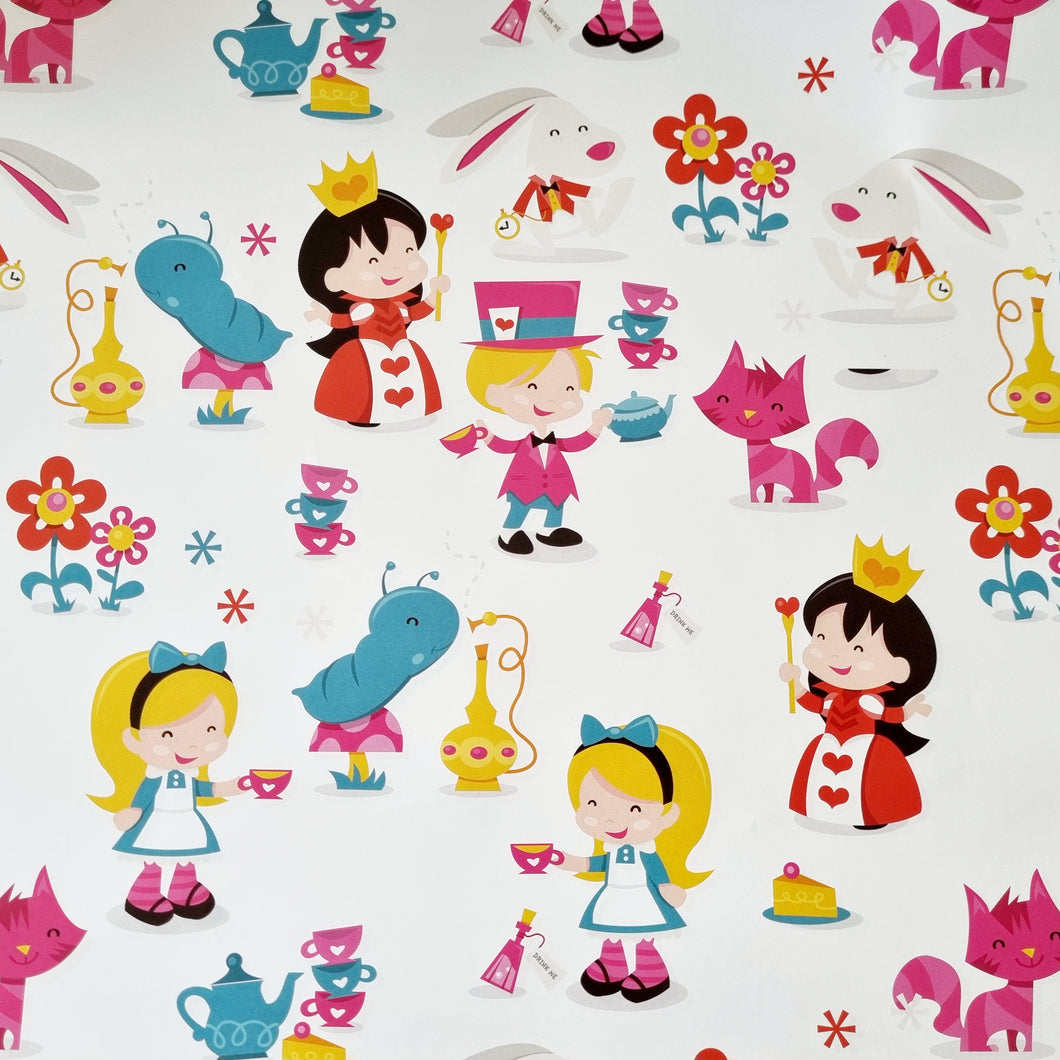 Alice in Wonderland Sheeted Wrapping Paper