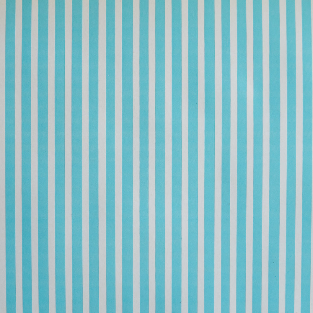 Baby Blue and White Stripe Wrapping Paper