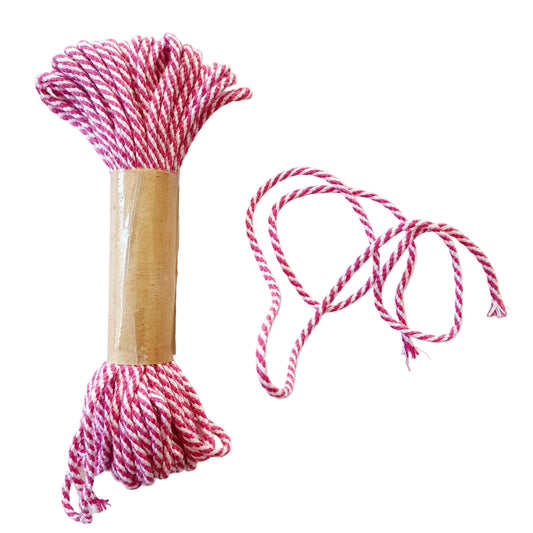 Bakers Twine Berry and White