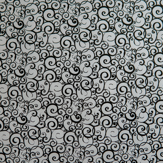 Black Swirls Wrapping Paper