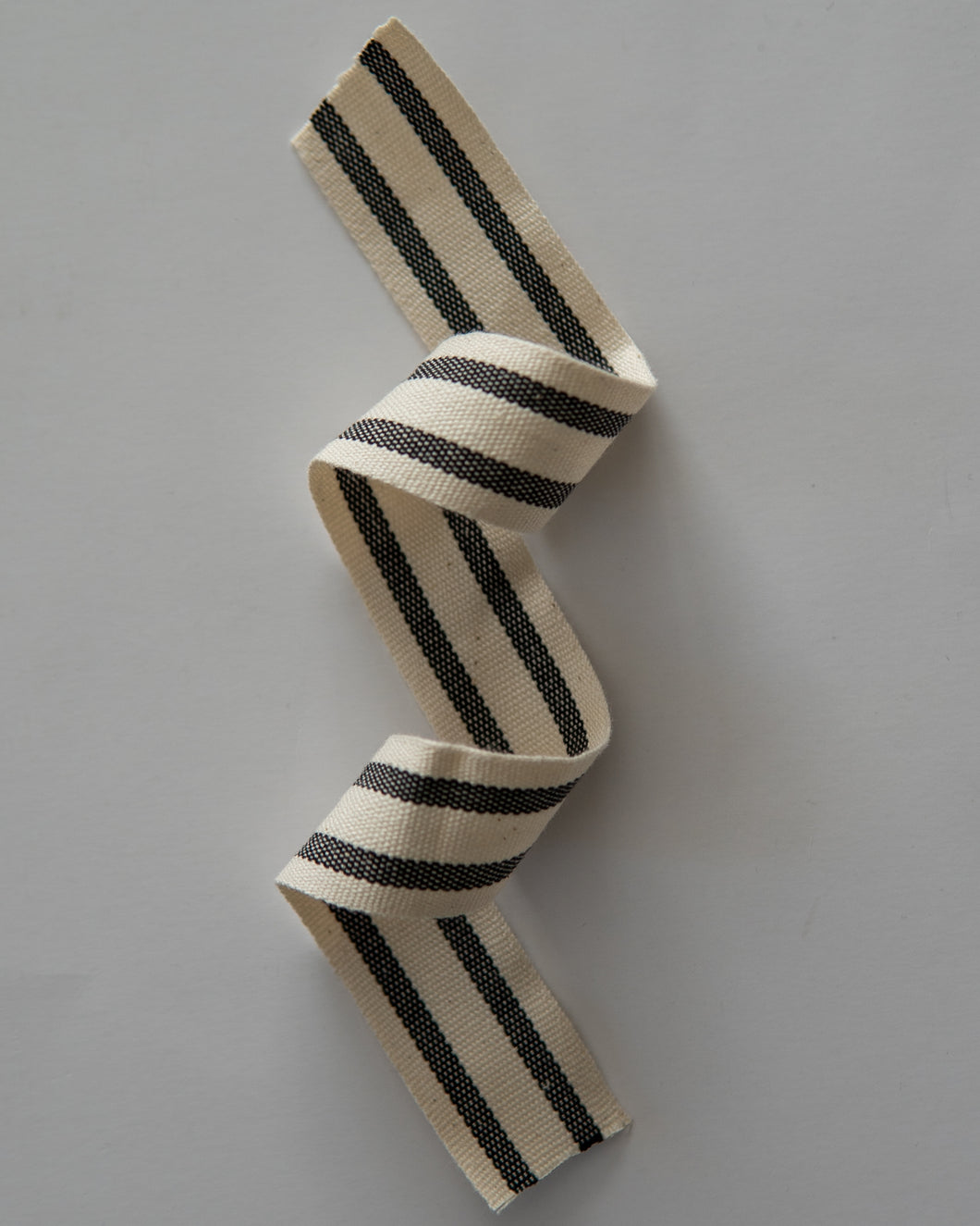 Cotton Fibre with Black Stripes 5 Meter