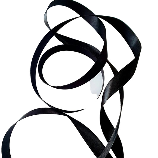 Black Satin Ribbon