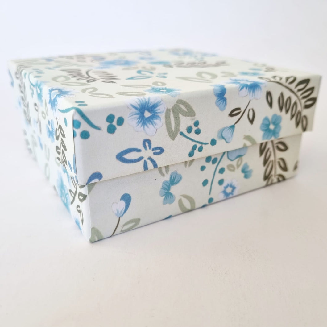 Gift Box Square Floral (Various Designs) 110mm x 110mm x 50mm