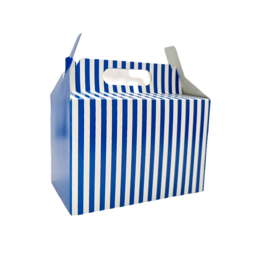 Party Box Various Colours and White Stripe (Packs of 12 or 50)