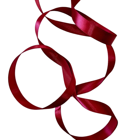 Burgundy Satin Ribbon