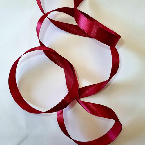 Burgundy Satin Ribbon