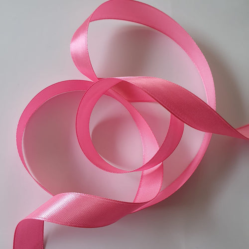 Bright Pink Satin Ribbon