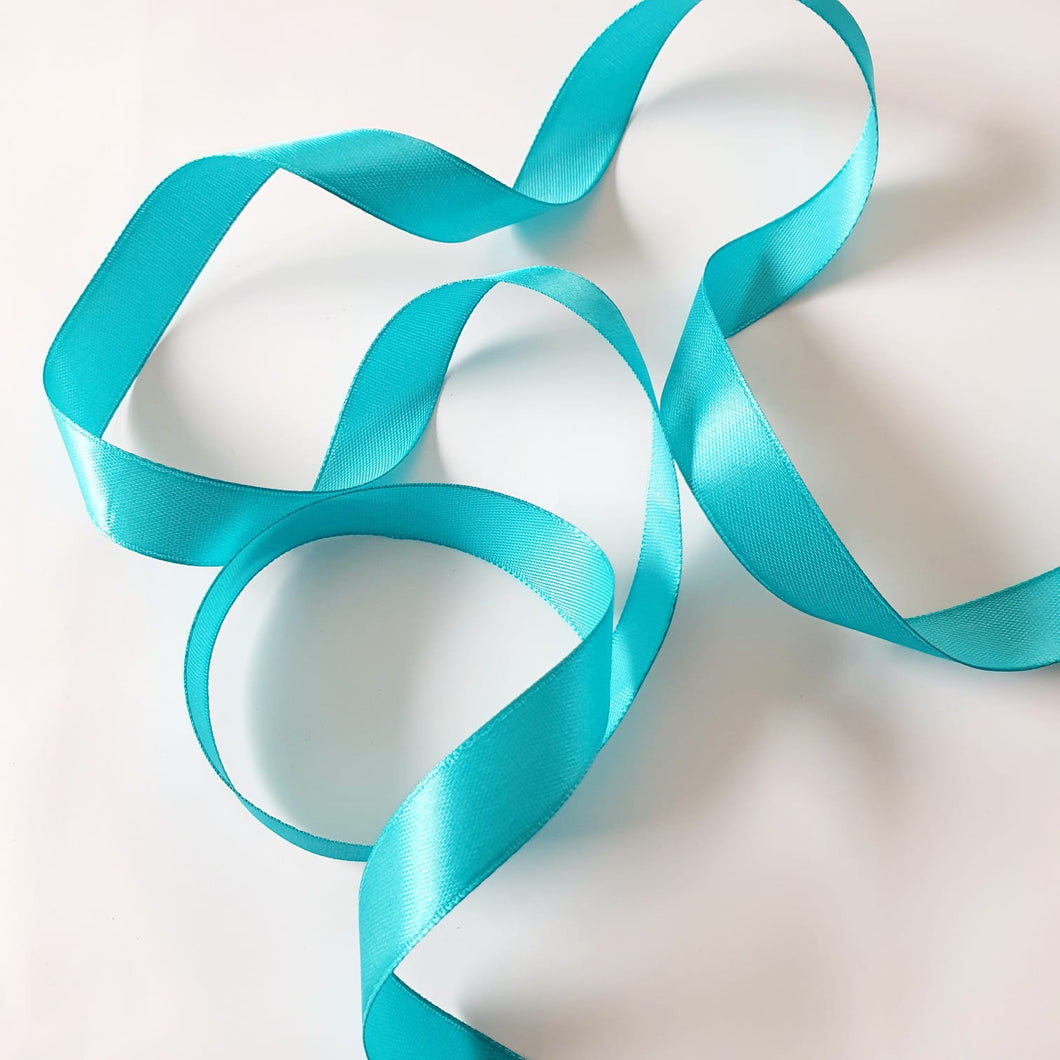 Turquoise Satin Ribbon