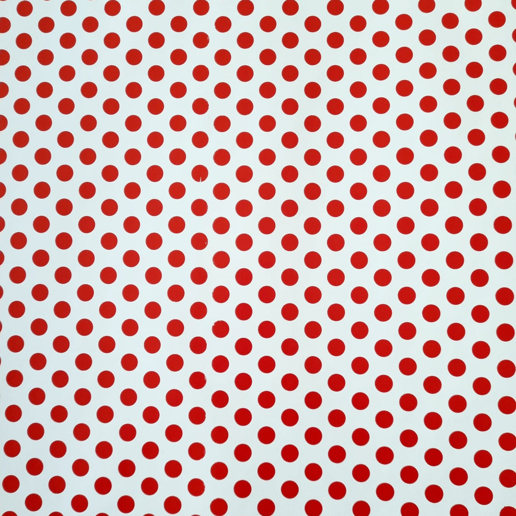 Wrapping Paper Red Polka Dot (10 Meter Roll)