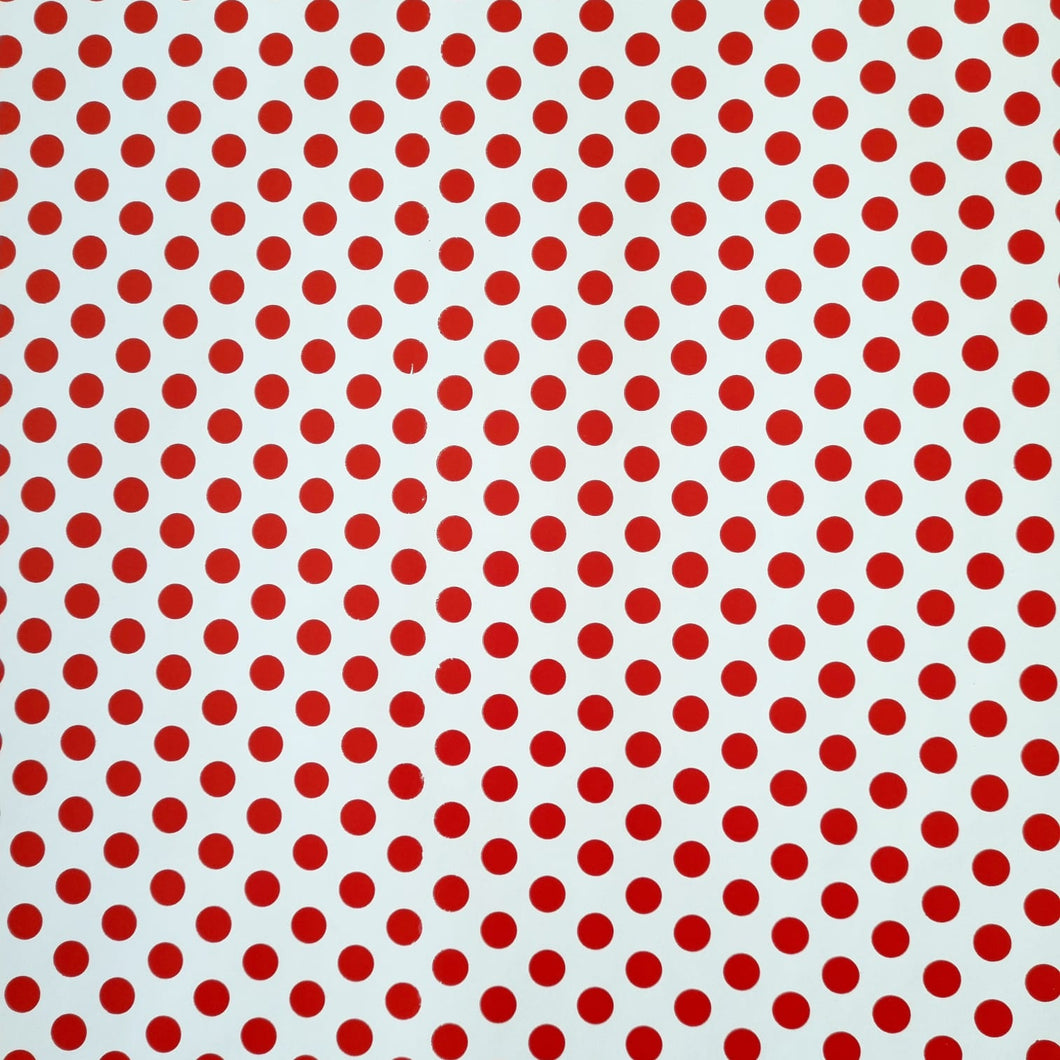Wrapping Paper Red Polka Dot 10 Meter