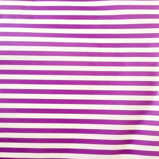 Tissue Paper Sheeted 500mm x 700mm Berry and White Stripes
