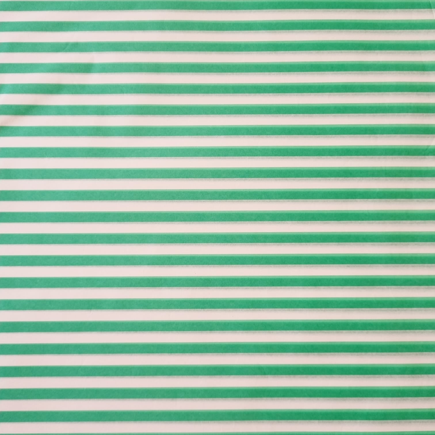 Tissue Paper Sheeted 500mm x 700mm Mint and White Stripes