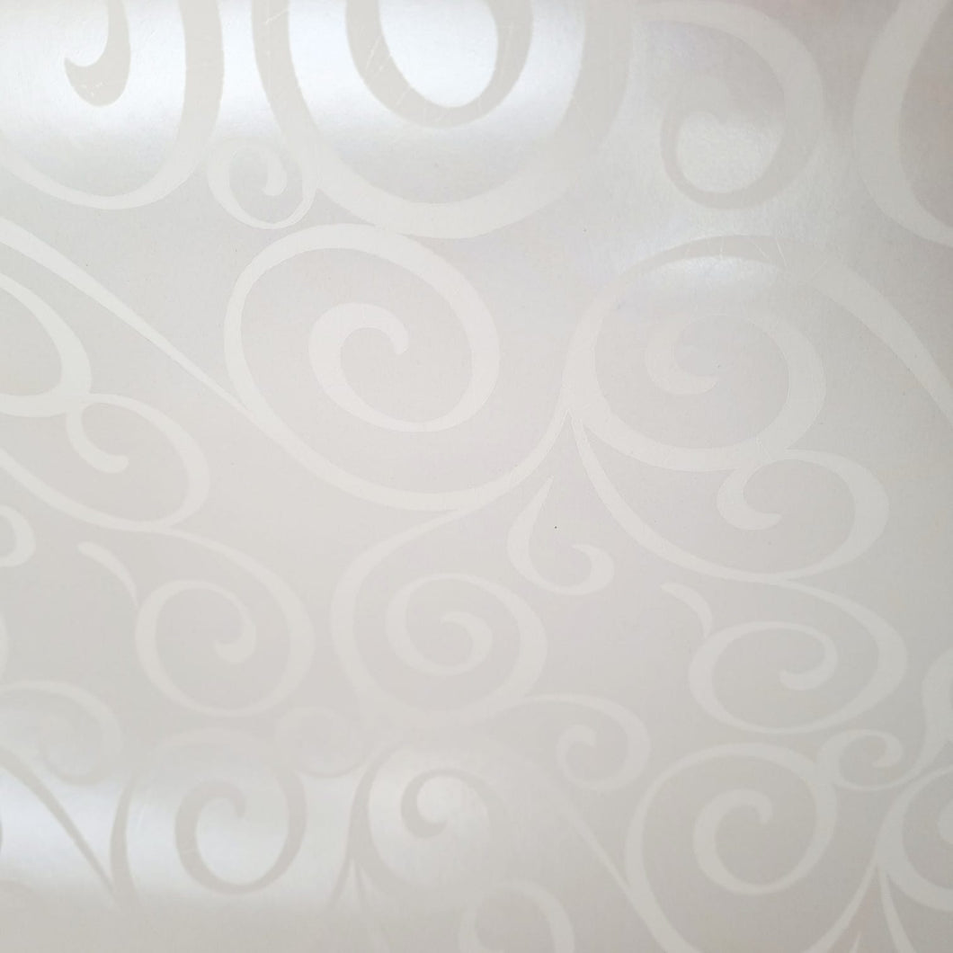 Wrapping Paper Pearlized Cream & White Curls 10 Meters