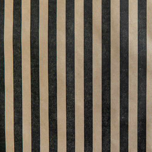 Kraft with Black Stripes Wrapping Paper
