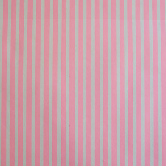 Baby Pink and White Stripe Wrapping Paper