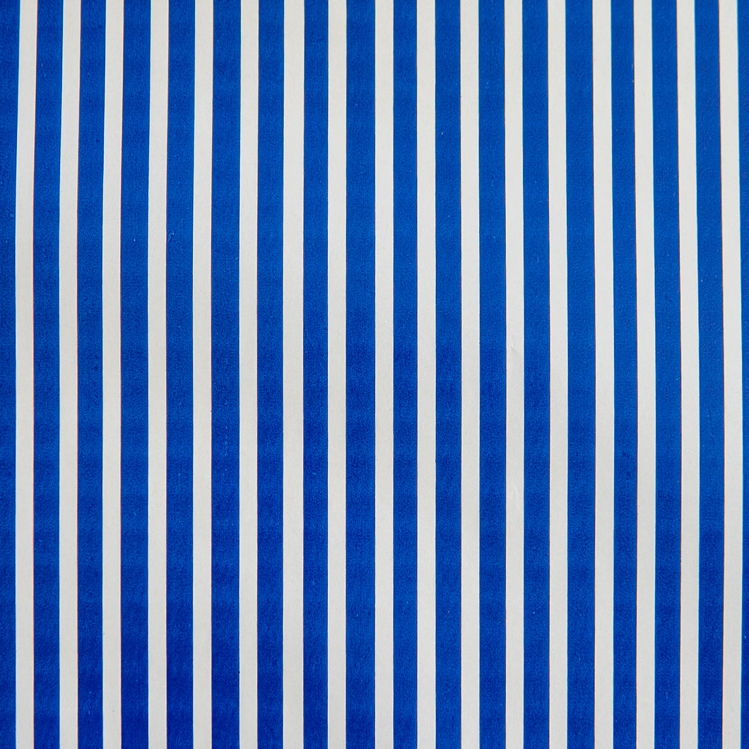 Wrapping Paper Navy Blue and White Stripe (10 Meter Roll)