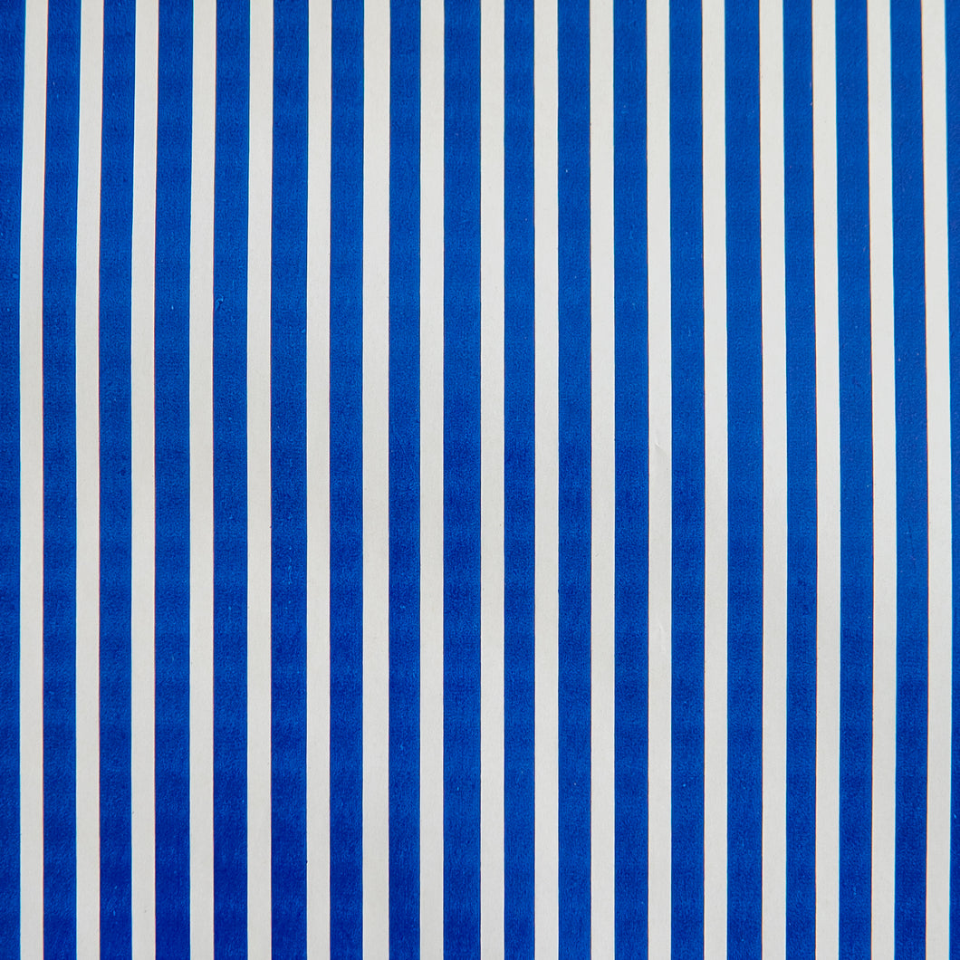 Wrapping Paper Navy Blue and White Stripe 10 Meters
