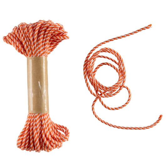Bakers Twine Orange and White