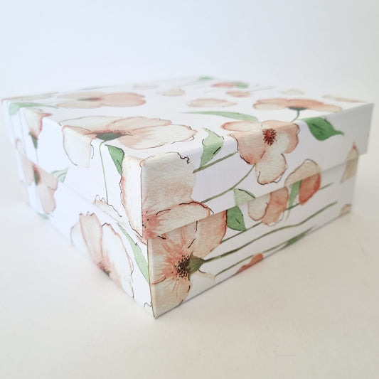 Gift Box Square Floral (Various Designs) 160mm x 160mm 70mm